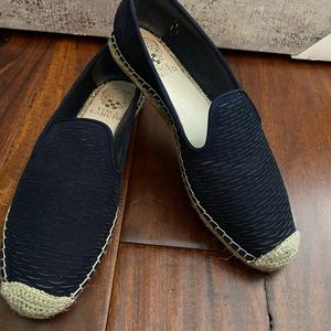 Vince Camuto Navy Slip on Espadrilles Rope flats with jute trim